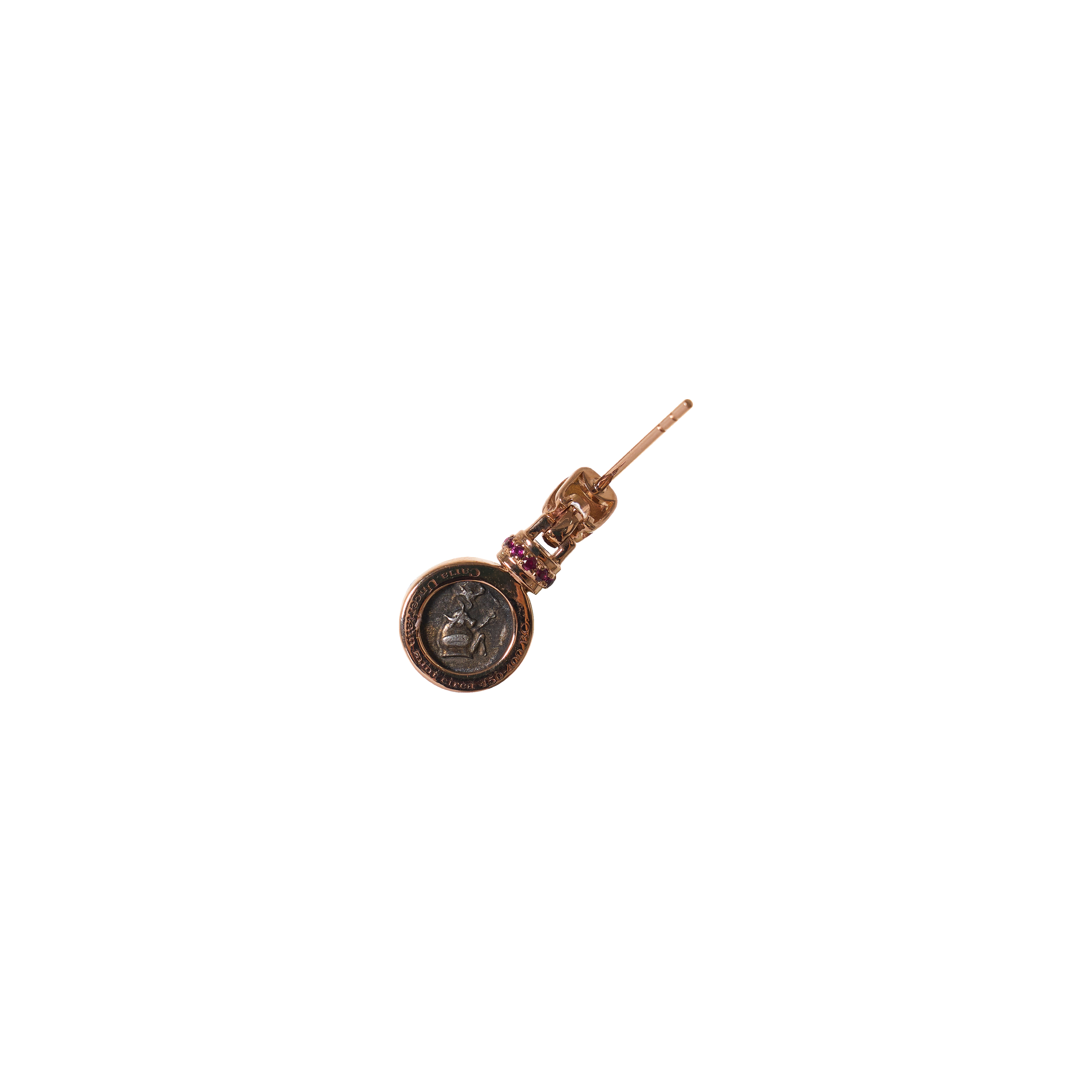 HERITAS ancient coin earrings reverse