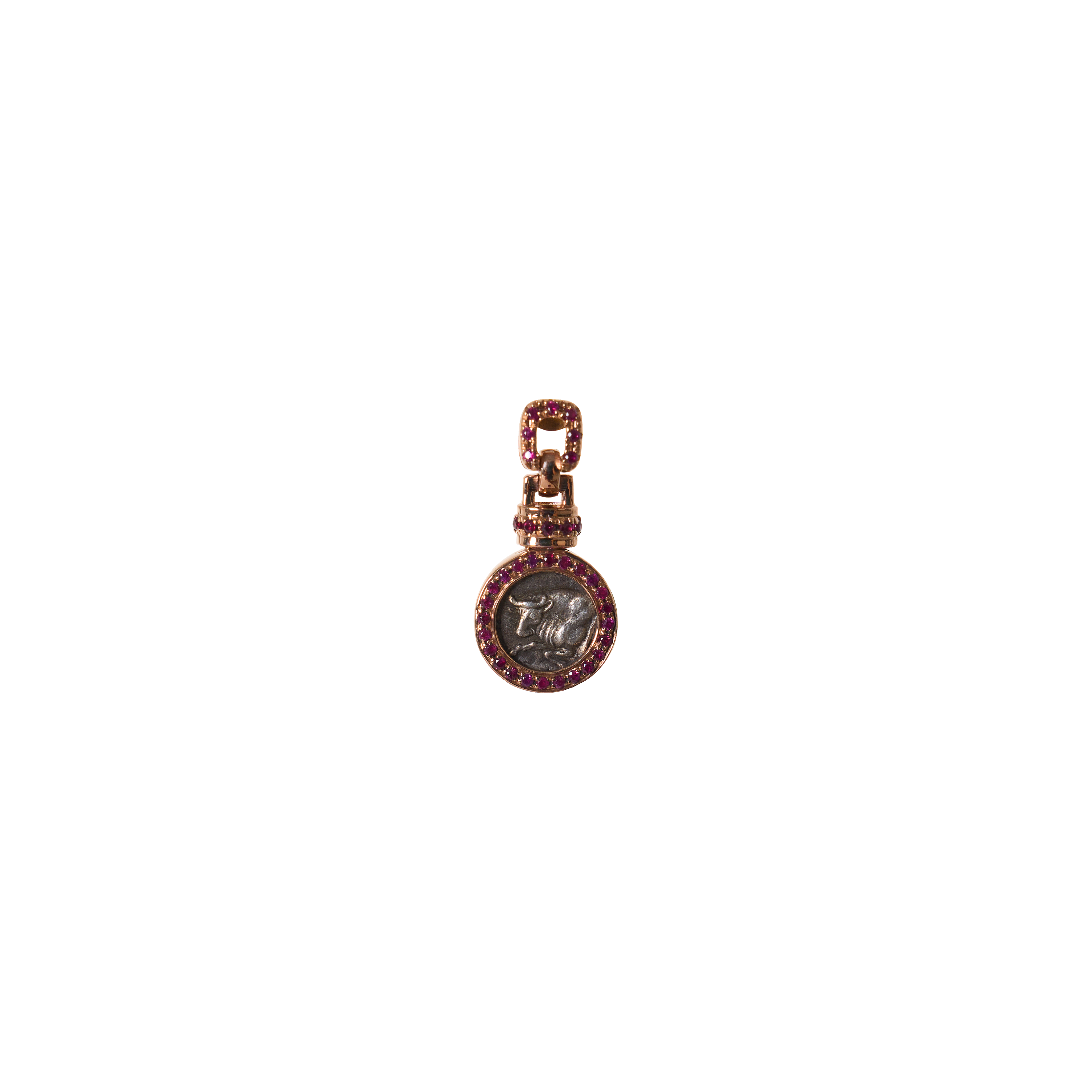 HERITAS ancient coin earrings front