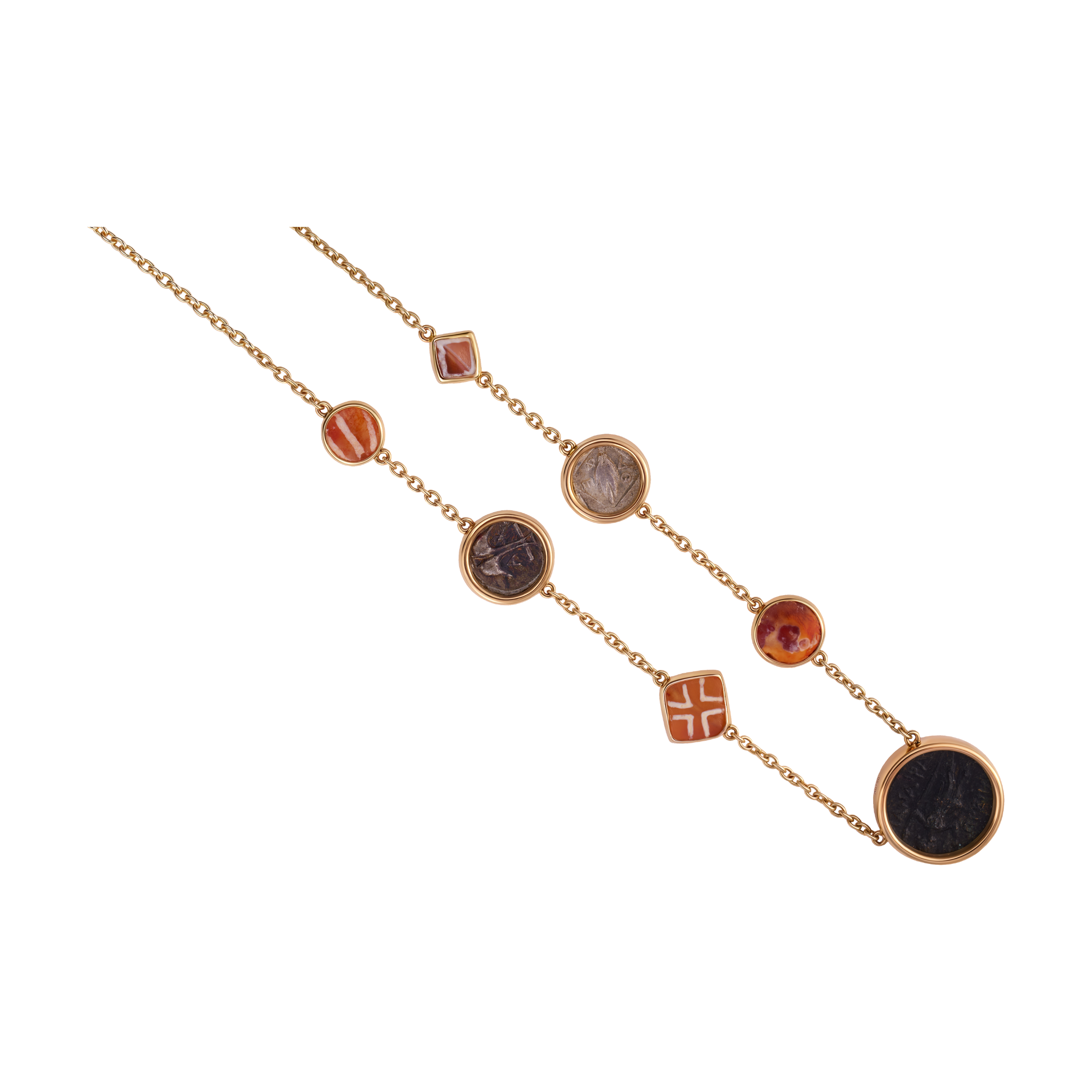 HERITAS ancient coin necklace reverse
